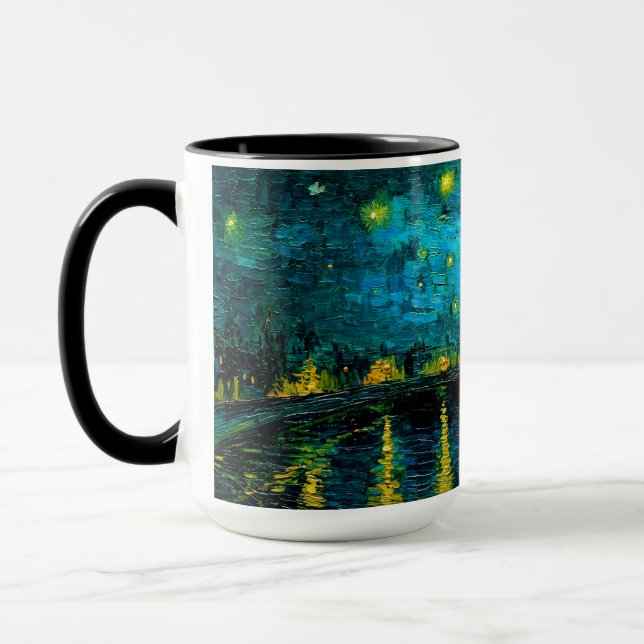 Van Gogh Starry Night Over the Rhône  Mug (Left)