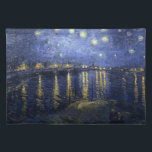 Van Gogh Starry Night Over The Rhone Placemat<br><div class="desc">Vincent Van Gogh Starry Night Over The Rhone masterpiece from around 1888,  vintage post impressionist artwork on modern day products from Zazilicious</div>