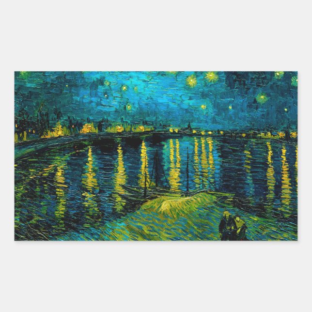Van Gogh Starry Night Over the Rhône  Sticker (Front)