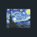 Van Gogh Starry Night Painting Canvas Print<br><div class="desc">Vincent Van Gogh  (30 March 1853 – 29 July 1890) was an influential Dutch post-impressionist painter.  This painting is Starry Night.</div>
