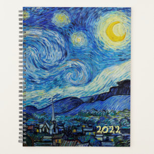 Van Gogh Starry Night Painting Weekly Monthly Planner