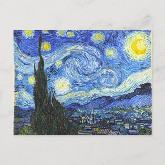 VAN GOGH Starry Night Postcard (Front)