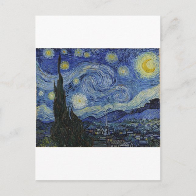 Van Gogh Starry Night Postcard (Front)