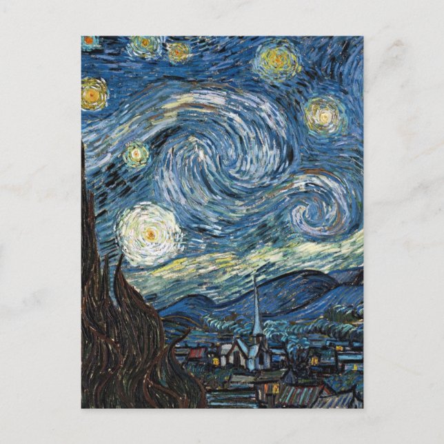 Van Gogh Starry Night Postcard (Front)