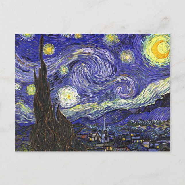 Van Gogh Starry Night Postcard (Front)