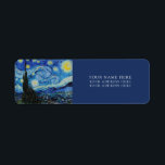 VAN GOGH "STARRY NIGHT" RETURN ADDRESS LABEL<br><div class="desc">VAN GOGH "STARRY NIGHT" RETURN ADDRESS LABELS</div>