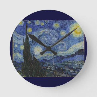 Van Gogh Starry Night Round Clock