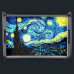 Van Gogh - Starry Night Serving Tray<br><div class="desc">Van Gogh's famous painting, Starry Night.</div>