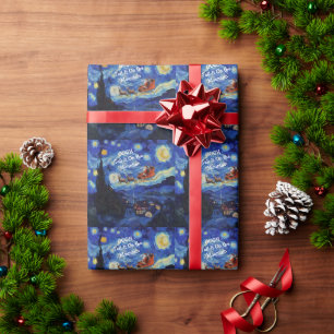 Van Gogh Starry Night St Nicholas In St Remy Wrapping Paper