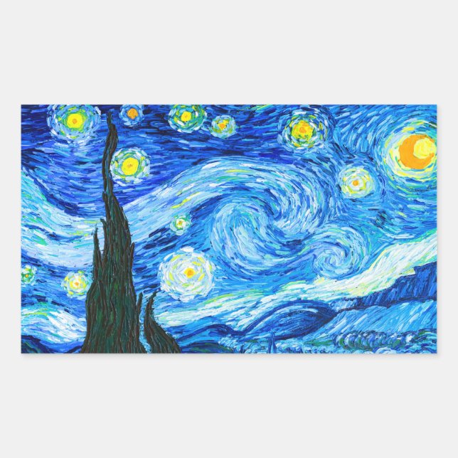 Van Gogh Starry Night Sticker (Front)