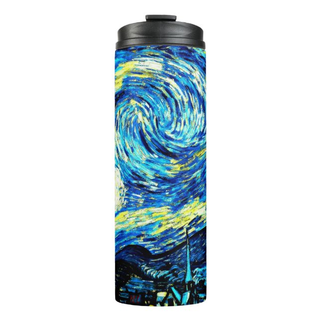 Van Gogh - Starry Night Thermal Tumbler (Front)