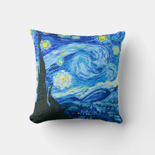 Van Gogh Starry Night Throw Pillow