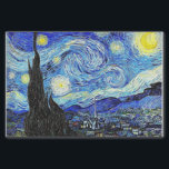 Van Gogh Starry Night Tissue Paper<br><div class="desc">The Starry Night, June 1889 on the front. Dutch Post-Impressionist painter who posthumously became one of the most famous and influential figures in Western art history. In a decade, he created about 2, 100 artworks, including around 860 oil paintings, most of which date from the last two years of his...</div>