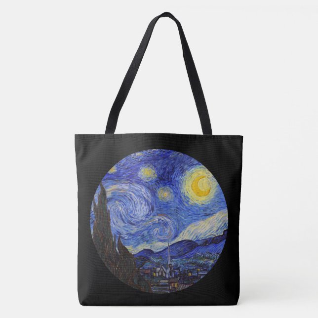 van Gogh , "Starry Night" Tote Bag (Front)