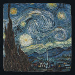 Van Gogh Starry Night Trivet<br><div class="desc">Vincent Van Gogh famous painting starry night</div>