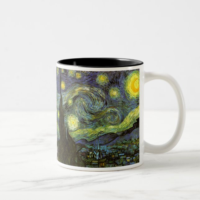 Van Gogh: Starry Night Two-Tone Coffee Mug (Right)