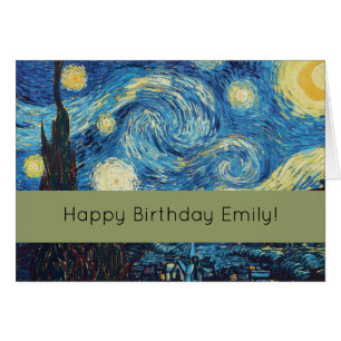 Van Gogh Starry Night Vintage Blue Masterpiece