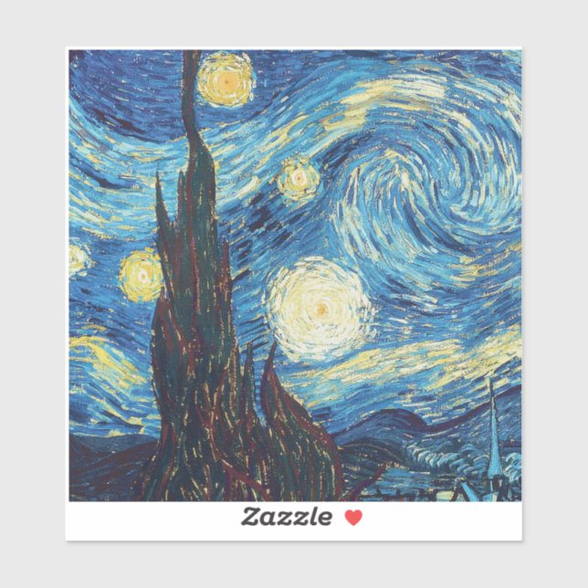 Van Gogh Starry Night Vintage Blue Masterpiece (Sheet)