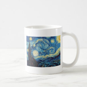 Van Gogh Starry Night Vintage Blue Masterpiece Coffee Mug