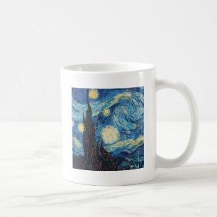 Van Gogh Starry Night Vintage Blue Masterpiece Coffee Mug