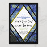 Van Gogh Starry Night Wedding Invitation<br><div class="desc">The painting used for the background of this invitation is titled "The Starry Night" by Vincent Van Gogh,  Oil on canvas,  1889. Image provided by the J. Paul Getty Museum,  at www.getty.edu .</div>