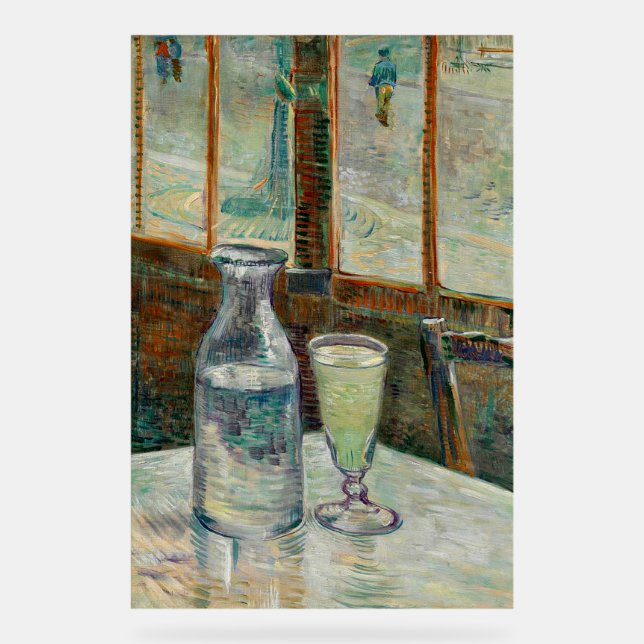 Van Gogh - Still Life Glass of Absinthe and Carafe Acrylic Sign (Front)