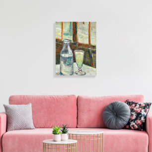 Van Gogh - Still Life Glass of Absinthe and Carafe Canvas Print