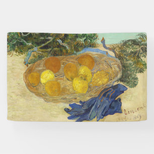 Van Gogh Still Life of Oranges Lemons Blue Gloves Banner