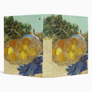 Van Gogh Still Life of Oranges Lemons Blue Gloves Binder