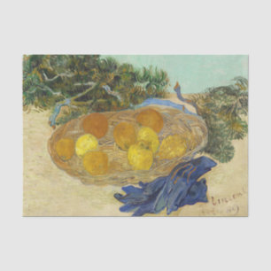 Van Gogh Still Life of Oranges Lemons Blue Gloves Tissue Paper