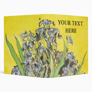 Van Gogh Still Life Vase, Irises (F678) Fine Art Binder