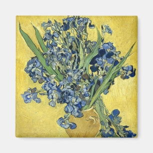 Van Gogh Still Life Vase, Irises (F678) Fine Art Magnet