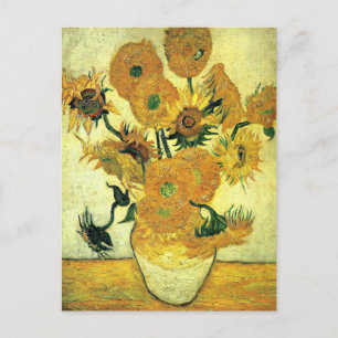 Van Gogh - Still Life Vase with 14 Sunflowers Postcard