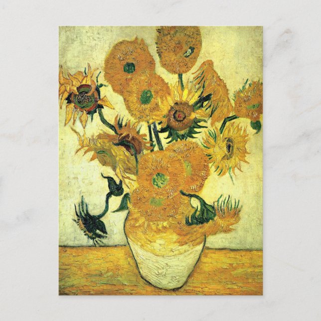 Van Gogh - Still Life Vase with 14 Sunflowers Postcard (Front)