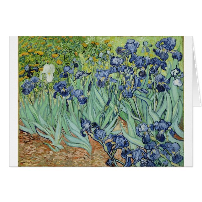 Van Gogh Still Life: Vase with Irises (Front Horizontal)