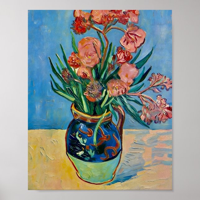 Van Gogh Still Life Vase with Oleanders Poster (Front)
