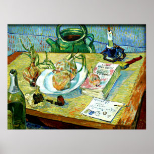 Van Gogh - Still Life with a Plate of Onions poste Poster