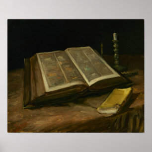 Van Gogh - Still Life With Bible Poster