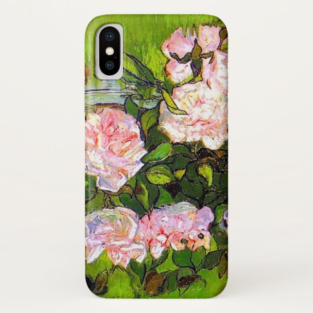Van Gogh Still Life with Pink Roses Case-Mate iPhone Case (Back)