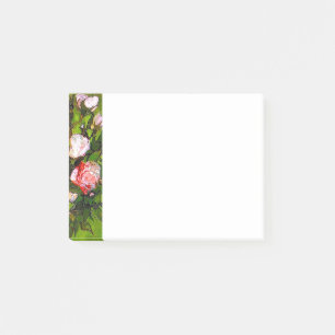 Van Gogh Still Life with Pink Roses Post-it Notes