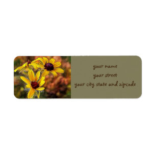 Van Gogh Style Black Eyed Susan Flowers