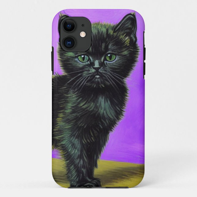 Van Gogh Style Cat Case-Mate iPhone Case (Back)