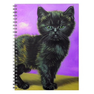 Van Gogh Style Cat Notebook