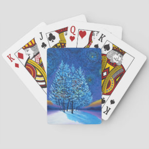Van Gogh Style Christmas Playing Cards