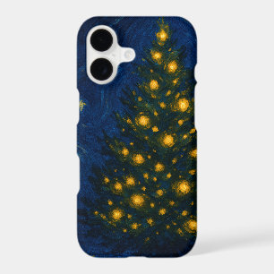 Van Gogh-style Christmas Tree Phone Case - iPhone