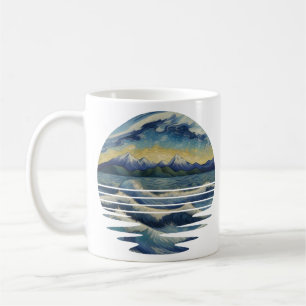 Van Gogh Style Paintings Set, A sea At Sunset Coffee Mug