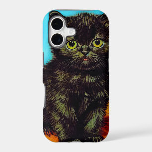 Van Gogh Style Pouting Kitten