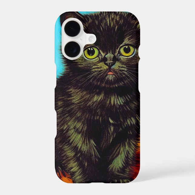 Van Gogh Style Pouting Kitten (Back)