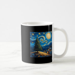 Van Gogh Style The Starry Night Christmas Tree Vil Coffee Mug