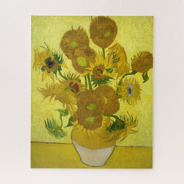 Van Gogh Sunflower Painting Jigsaw Puzzle (Vertical)